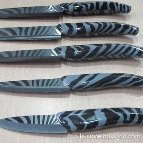 Snake Strips Handle Ceramic Knife